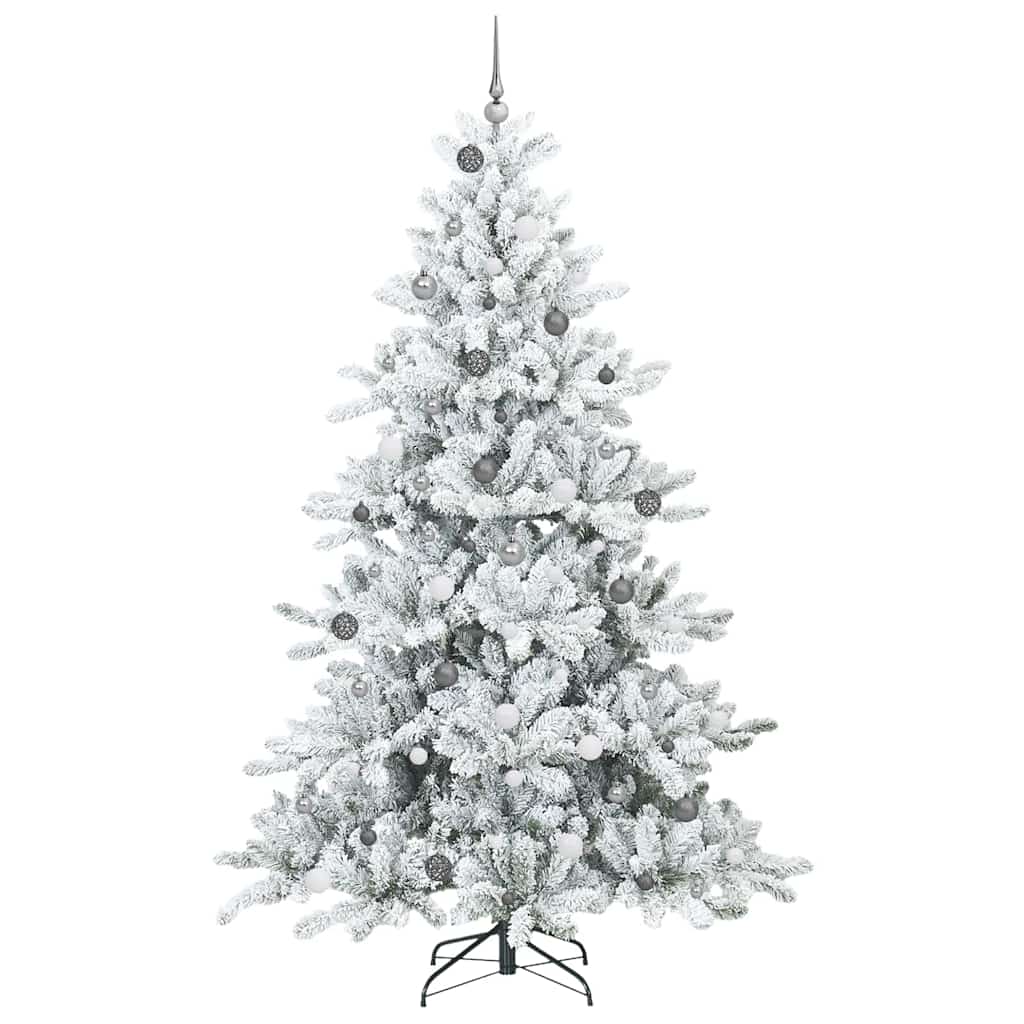 Künstlicher klappbarer Weihnachtsbaum mit 300 LEDs 240 cm PVC