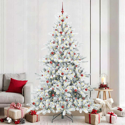 Künstlicher klappbarer Weihnachtsbaum mit 300 LEDs 240 cm PVC
