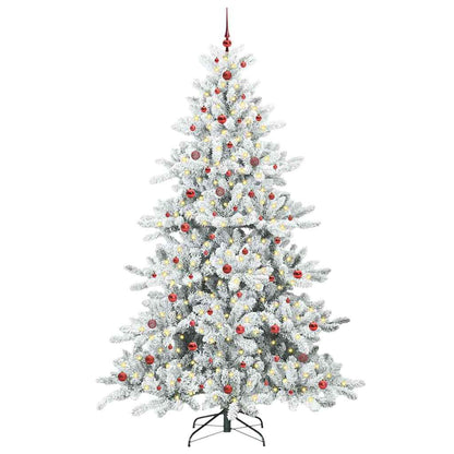 Künstlicher klappbarer Weihnachtsbaum mit 300 LEDs 240 cm PVC