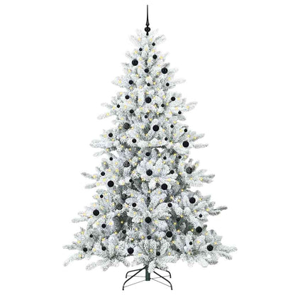 Künstlicher klappbarer Weihnachtsbaum mit 300 LEDs 240 cm PVC