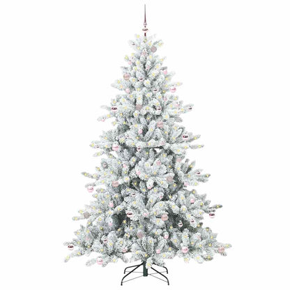 Künstlicher klappbarer Weihnachtsbaum mit 300 LEDs 240 cm PVC