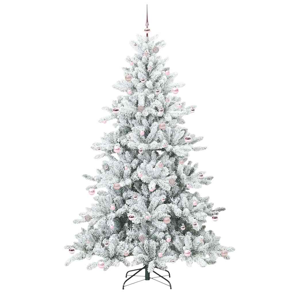 Künstlicher klappbarer Weihnachtsbaum mit 300 LEDs 240 cm PVC