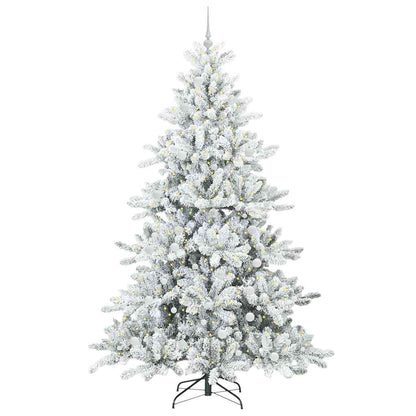 Künstlicher klappbarer Weihnachtsbaum mit 300 LEDs 240 cm PVC