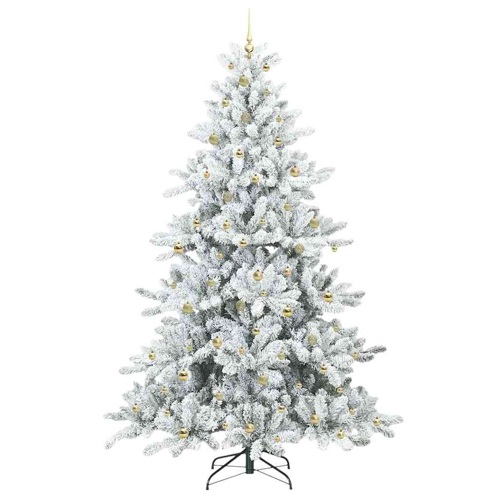 Künstlicher klappbarer Weihnachtsbaum mit 300 LEDs 240 cm PVC