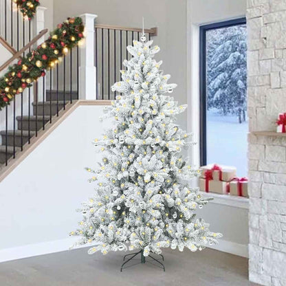 Künstlicher klappbarer Weihnachtsbaum mit 300 LEDs 240 cm PVC