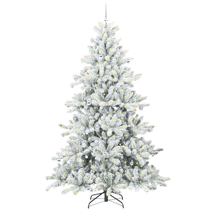 Künstlicher klappbarer Weihnachtsbaum mit 300 LEDs 240 cm PVC