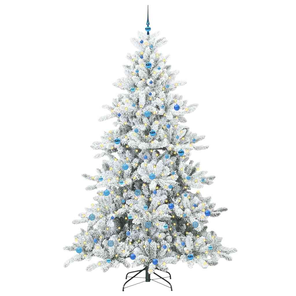 Künstlicher klappbarer Weihnachtsbaum mit 300 LEDs 240 cm PVC