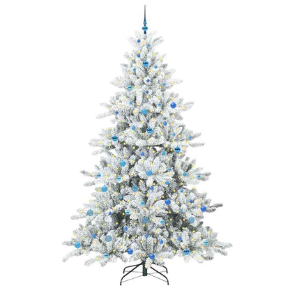 Künstlicher klappbarer Weihnachtsbaum mit 300 LEDs 240 cm PVC