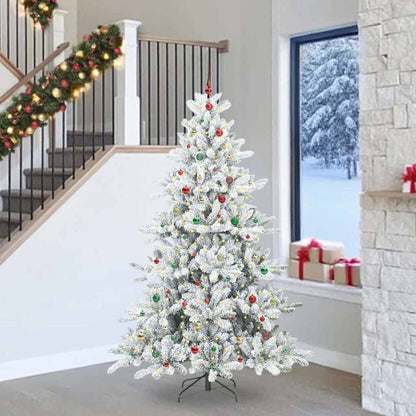 Künstlicher klappbarer Weihnachtsbaum mit 300 LEDs 240 cm PVC