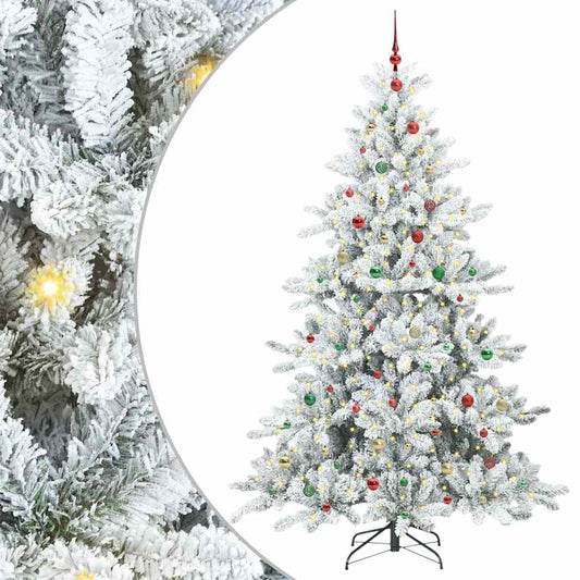 Künstlicher klappbarer Weihnachtsbaum mit 300 LEDs 240 cm PVC