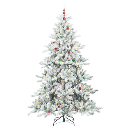 Künstlicher klappbarer Weihnachtsbaum mit 300 LEDs 240 cm PVC