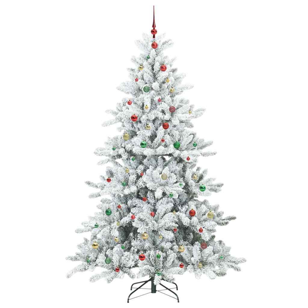 Künstlicher klappbarer Weihnachtsbaum mit 300 LEDs 240 cm PVC