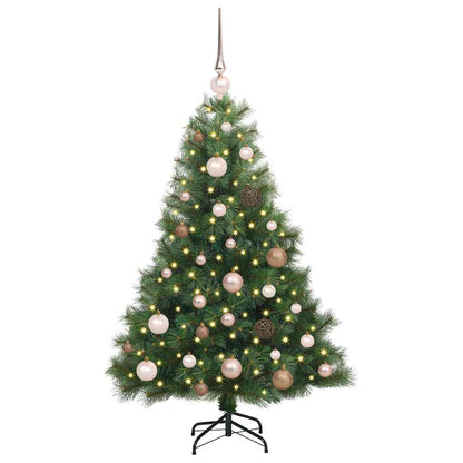 Künstlicher Weihnachtsbaum mit 150 LEDs Grün 120 cm PE und PVC