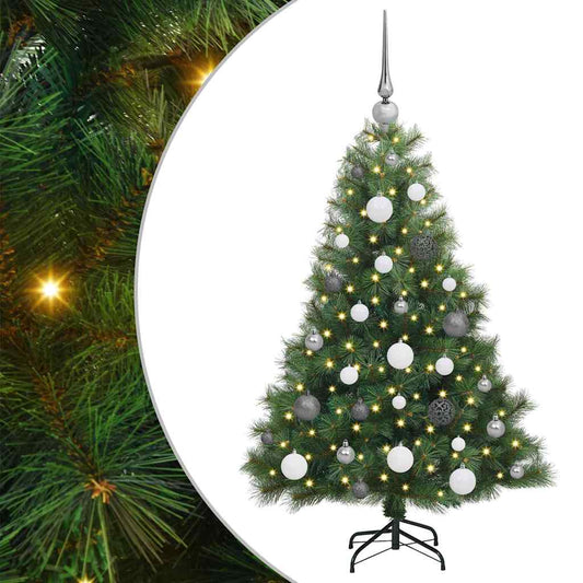 Künstlicher Weihnachtsbaum mit 150 LEDs Grün 120 cm PE und PVC