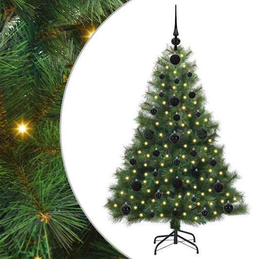 Künstlicher Weihnachtsbaum mit 150 LEDs Grün 120 cm PE und PVC