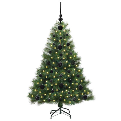 Künstlicher Weihnachtsbaum mit 150 LEDs Grün 120 cm PE und PVC