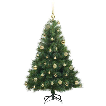 Künstlicher Weihnachtsbaum mit 150 LEDs Grün 120 cm PE und PVC
