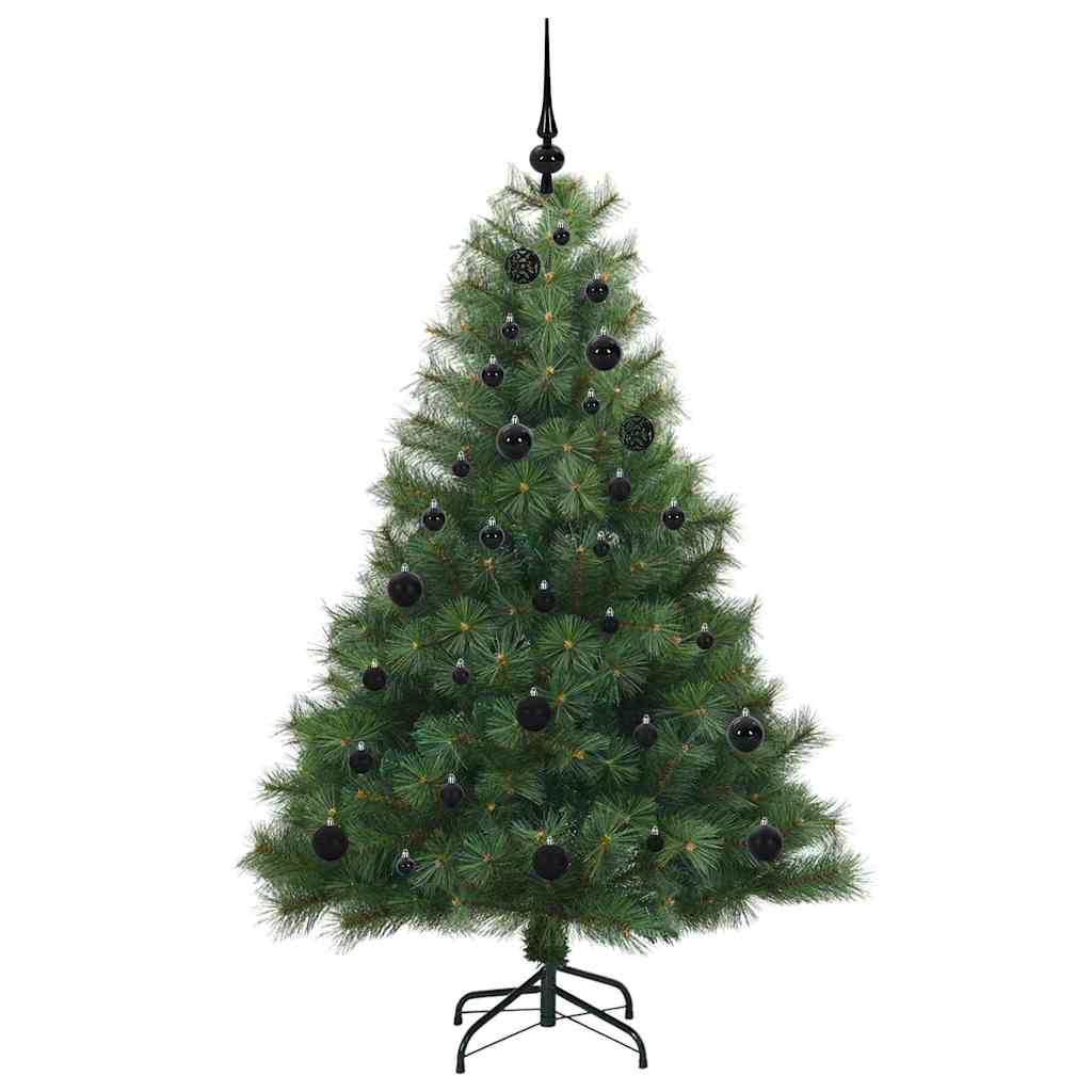 Künstlicher Weihnachtsbaum mit 150 LEDs Grün 150 cm PE und PVC