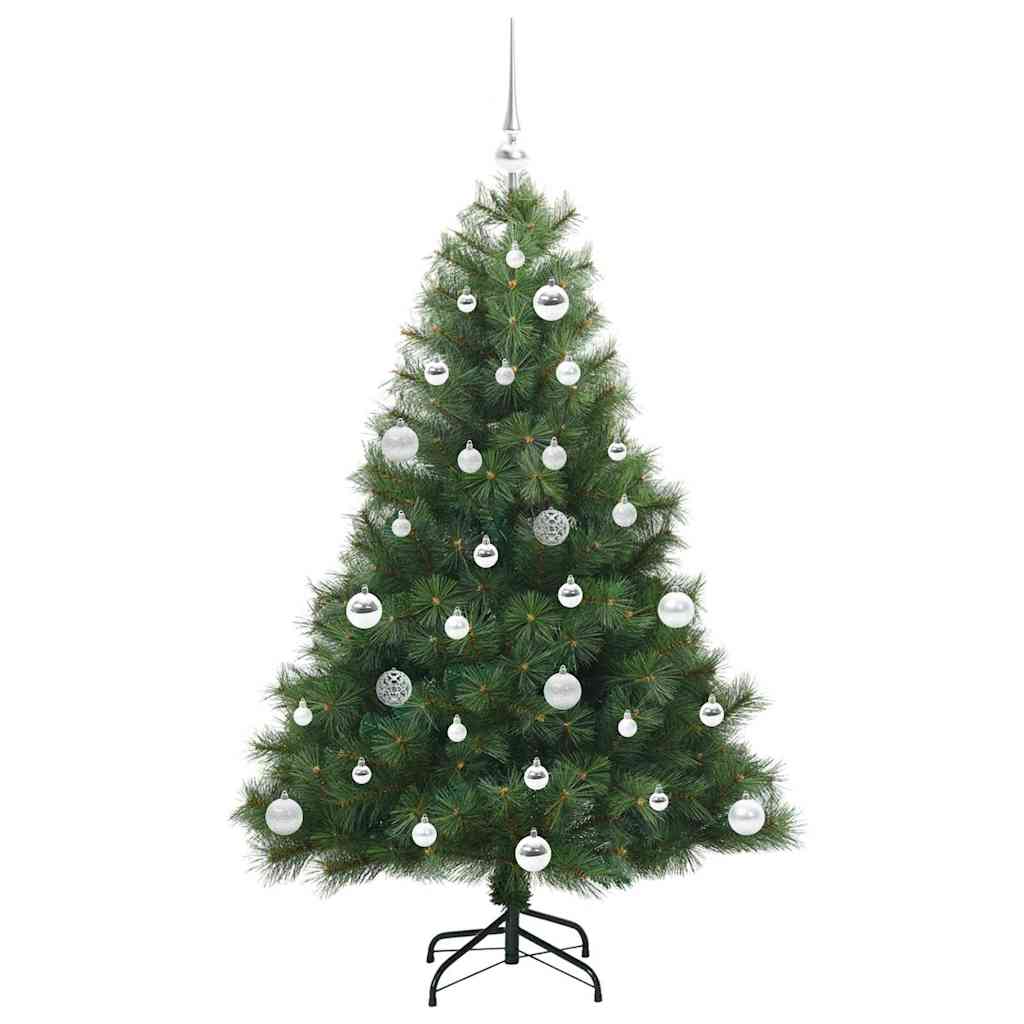 Künstlicher Weihnachtsbaum mit 150 LEDs Grün 150 cm PE und PVC