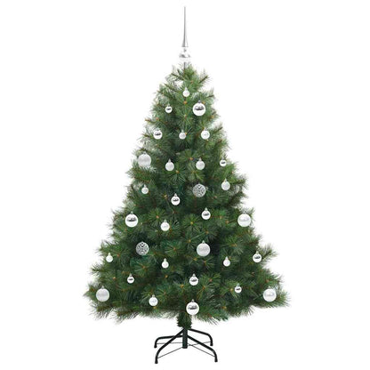 Künstlicher Weihnachtsbaum mit 150 LEDs Grün 150 cm PE und PVC
