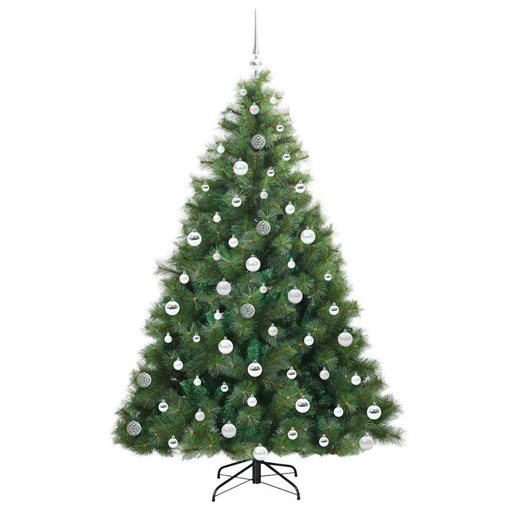 Künstlicher Weihnachtsbaum mit 300 LEDs Grün 180 cm PE und PVC