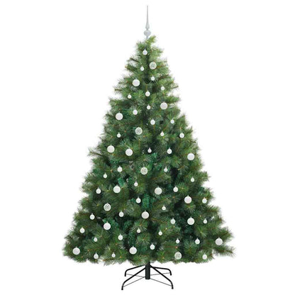 Künstlicher Weihnachtsbaum mit 300 LEDs Grün 210 cm PE und PVC