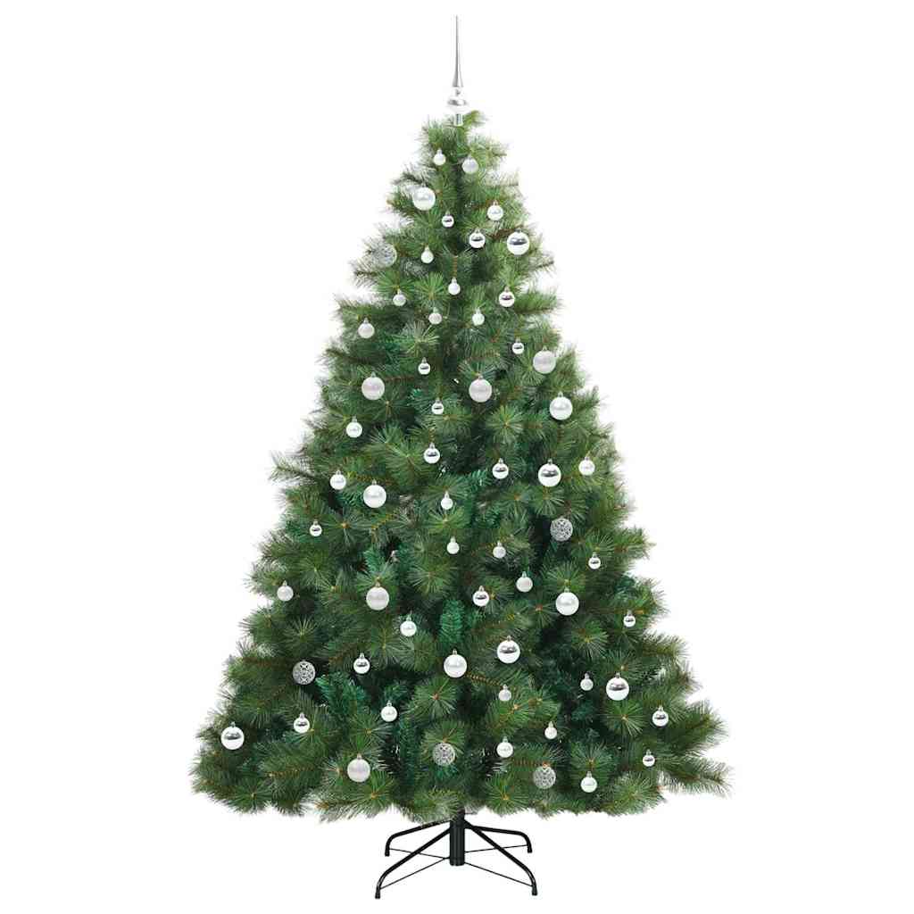 Künstlicher Weihnachtsbaum mit 300 LEDs Grün 210 cm PE und PVC