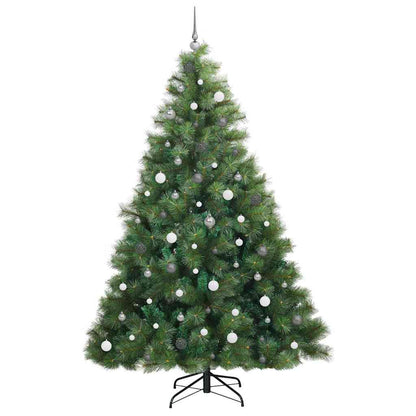 Künstlicher Weihnachtsbaum mit 300 LEDs Grün 240 cm PE und PVC