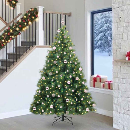 Künstlicher Weihnachtsbaum mit 300 LEDs Grün 240 cm PE und PVC