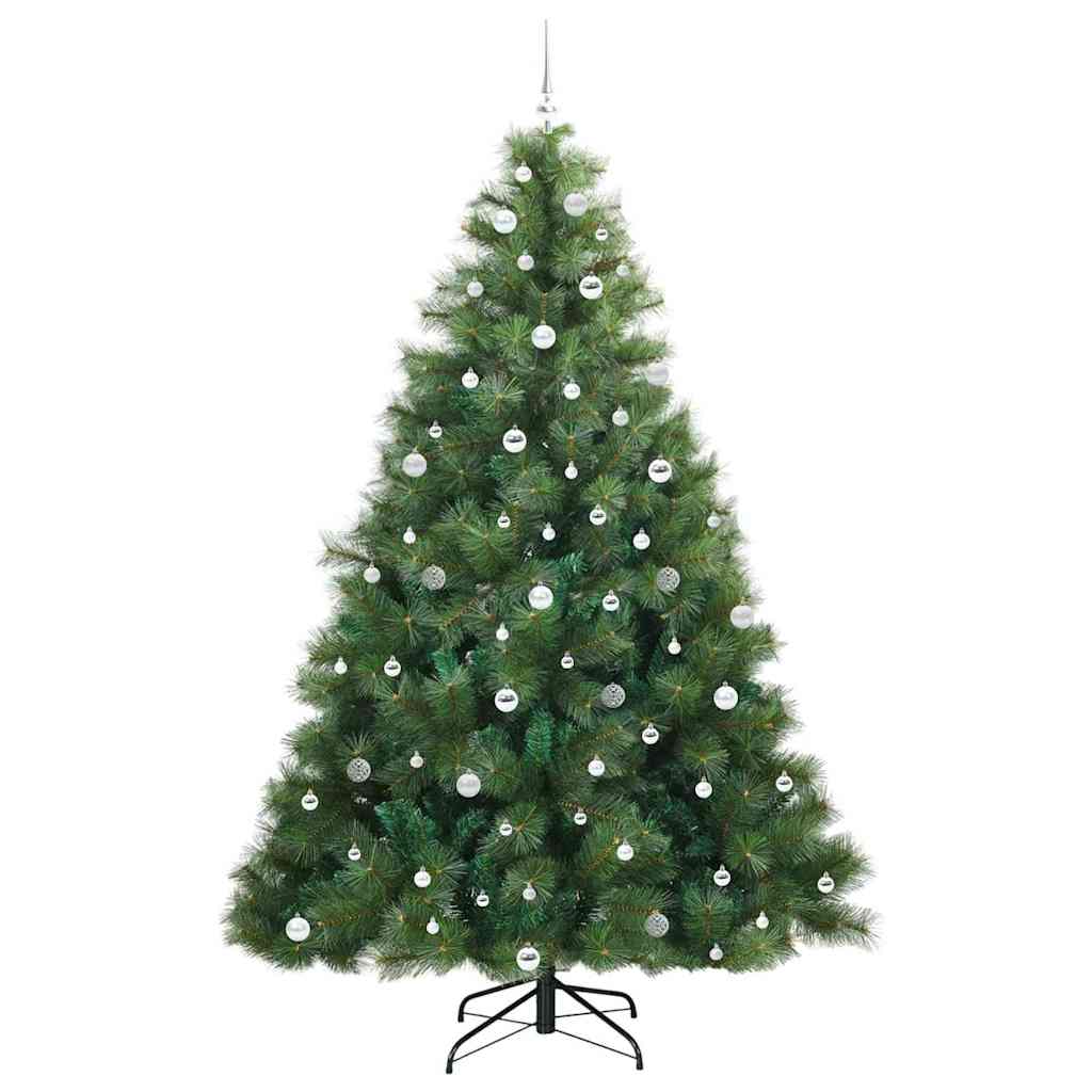 Künstlicher Weihnachtsbaum mit 300 LEDs Grün 240 cm PE und PVC