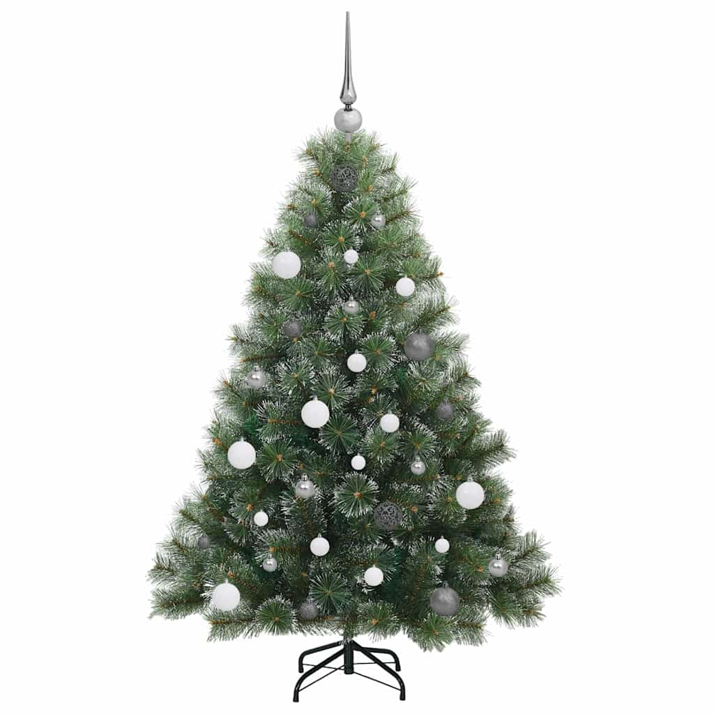 Künstlicher Weihnachtsbaum mit 150 LEDs Grün 150 cm PE und PVC