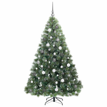Künstlicher Weihnachtsbaum mit 300 LEDs Grün 180 cm PE und PVC