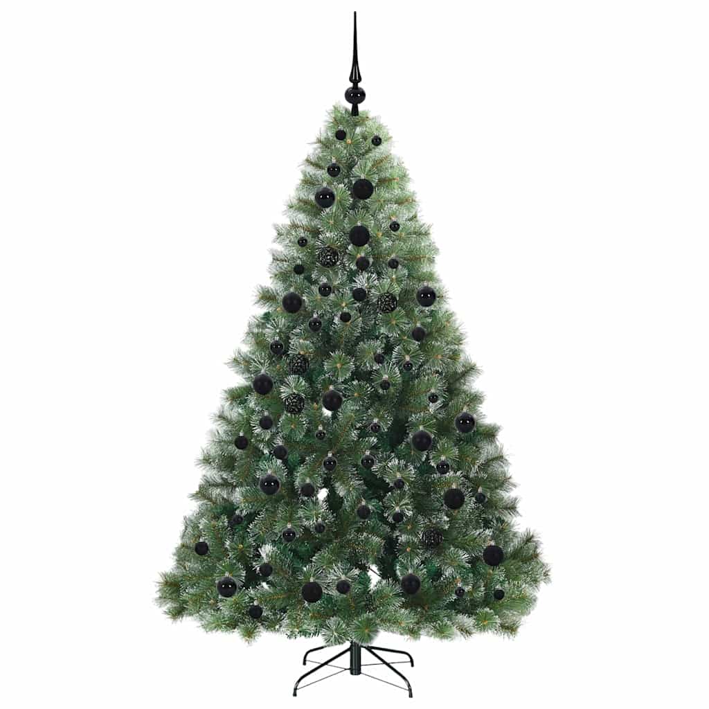 Künstlicher Weihnachtsbaum mit 300 LEDs Grün 180 cm PE und PVC