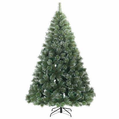 Künstlicher Weihnachtsbaum mit 300 LEDs Grün 210 cm PE und PVC