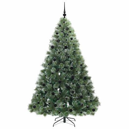 Künstlicher Weihnachtsbaum mit 300 LEDs Grün 210 cm PE und PVC