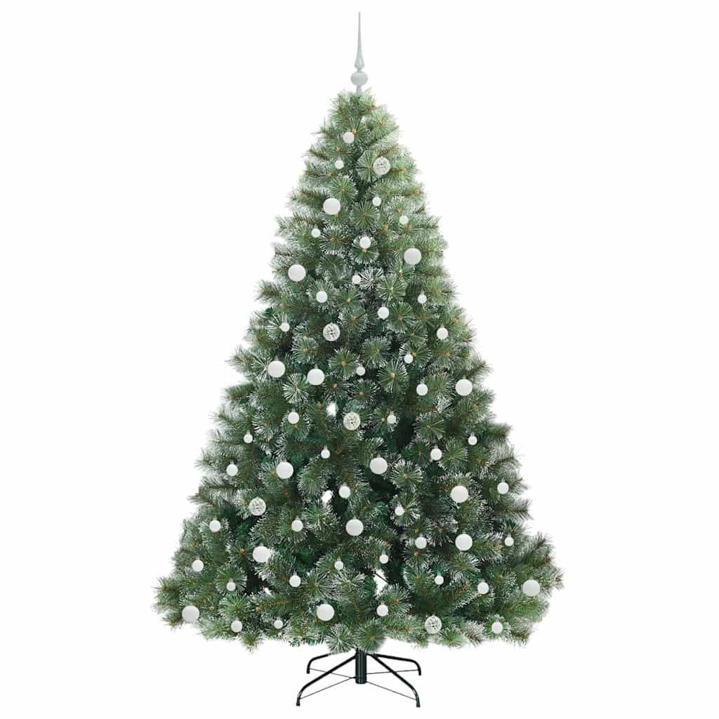 Künstlicher Weihnachtsbaum mit 300 LEDs Grün 210 cm PE und PVC