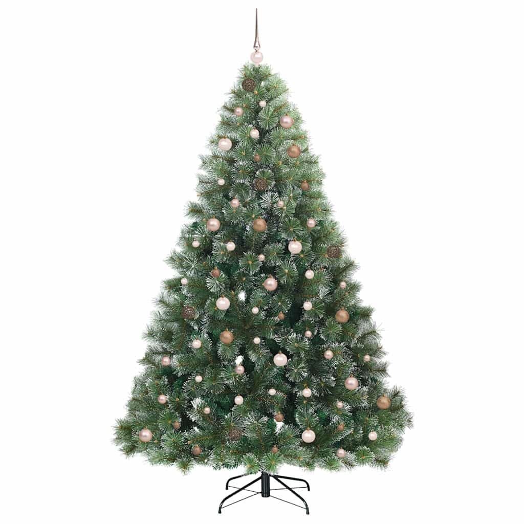 Künstlicher Weihnachtsbaum mit 300 LEDs Grün 240 cm PE und PVC
