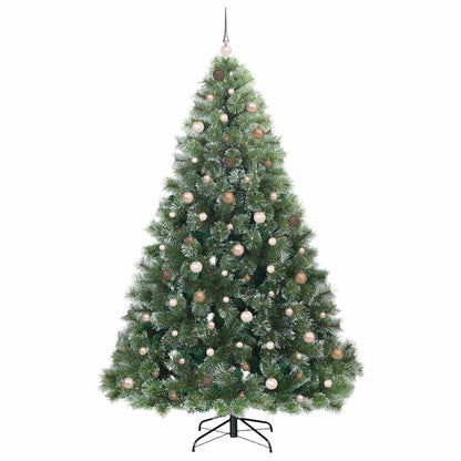 Künstlicher Weihnachtsbaum mit 300 LEDs Grün 240 cm PE und PVC