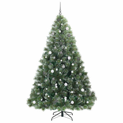 Künstlicher Weihnachtsbaum mit 300 LEDs Grün 240 cm PE und PVC