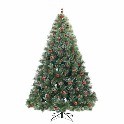 Künstlicher Weihnachtsbaum mit 300 LEDs Grün 240 cm PE und PVC