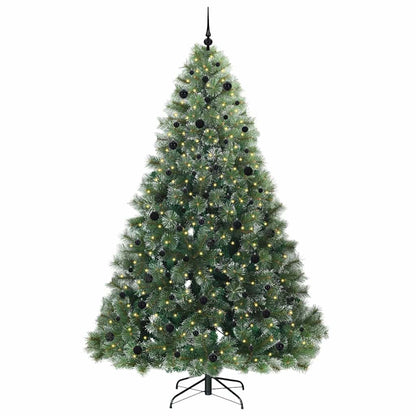Künstlicher Weihnachtsbaum mit 300 LEDs Grün 240 cm PE und PVC