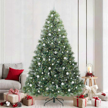 Künstlicher Weihnachtsbaum mit 300 LEDs Grün 240 cm PE und PVC