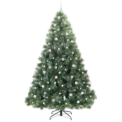Künstlicher Weihnachtsbaum mit 300 LEDs Grün 240 cm PE und PVC