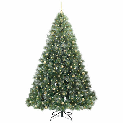 Künstlicher Weihnachtsbaum mit 300 LEDs Grün 240 cm PE und PVC
