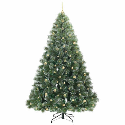 Künstlicher Weihnachtsbaum mit 300 LEDs Grün 240 cm PE und PVC