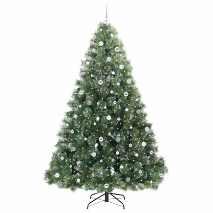 Künstlicher Weihnachtsbaum mit 300 LEDs Grün 240 cm PE und PVC