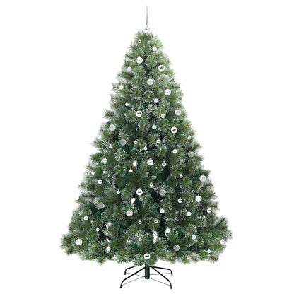 Künstlicher Weihnachtsbaum mit 300 LEDs Grün 240 cm PE und PVC