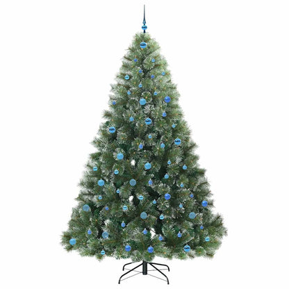 Künstlicher Weihnachtsbaum mit 300 LEDs Grün 240 cm PE und PVC