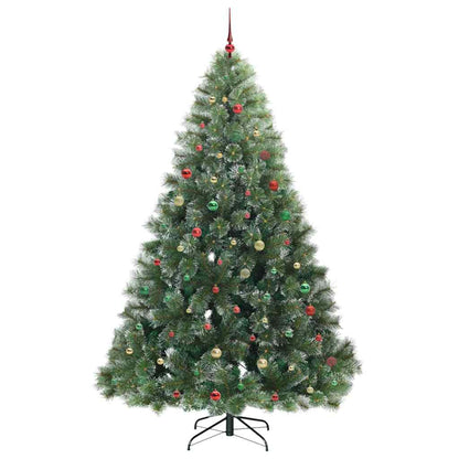 Künstlicher Weihnachtsbaum mit 300 LEDs Grün 240 cm PE und PVC