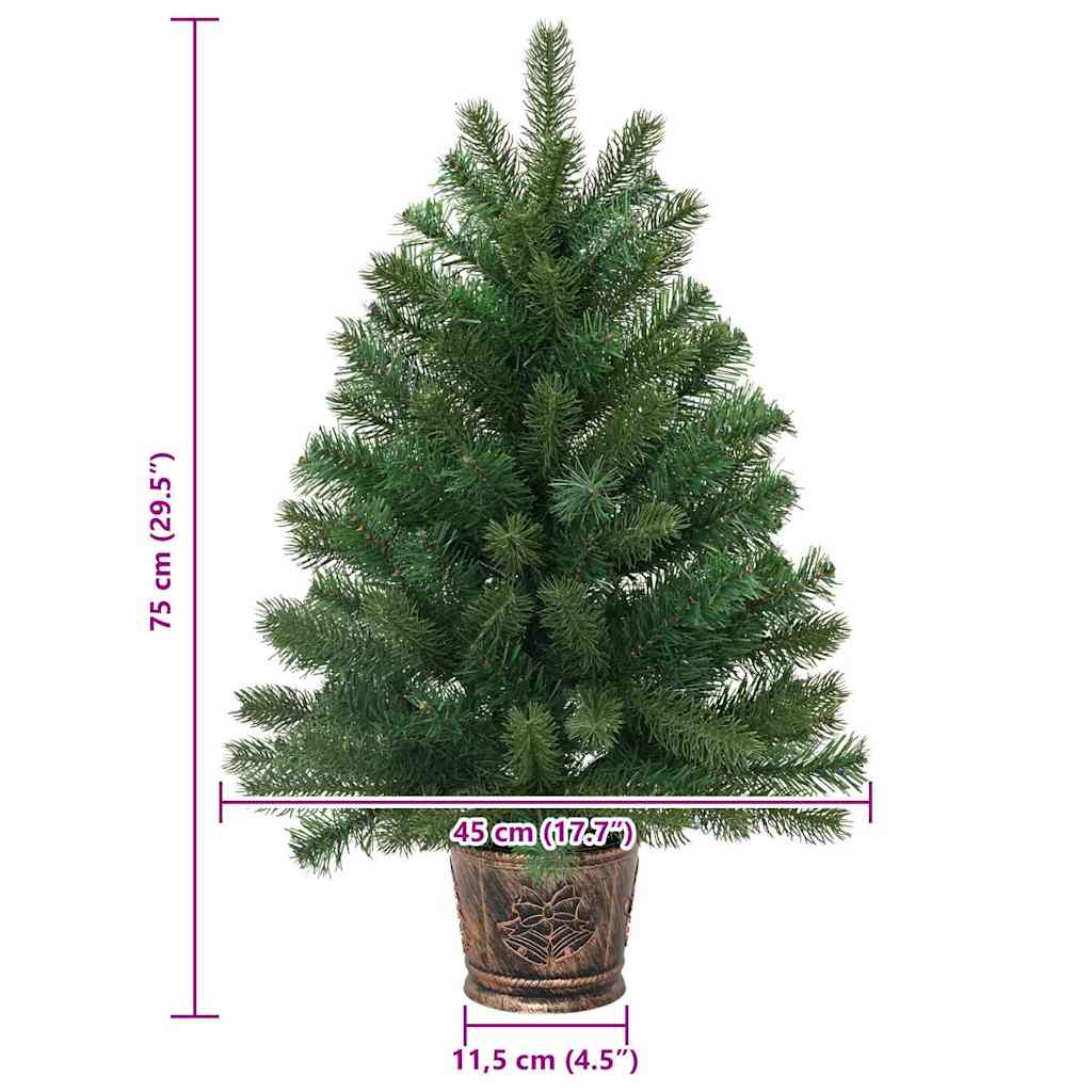 Künstlicher Weihnachtsbaum Grün 75 cm PVC, PE und Stahl